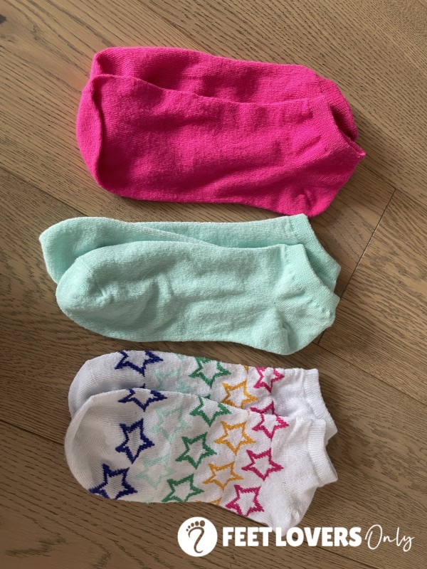 3 New Pairs Of Ankle Socks Waiting To Be Worn For You 💋