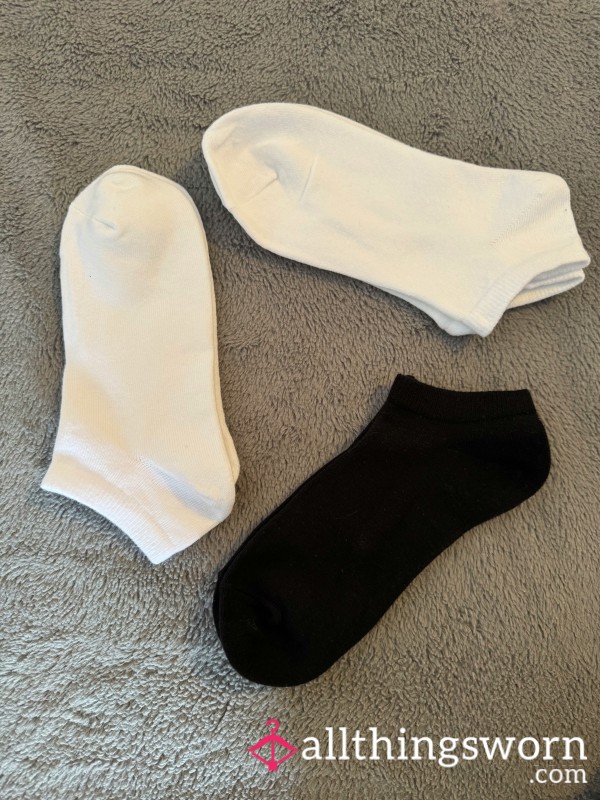 3 Pairs Cotton Trainer Socks