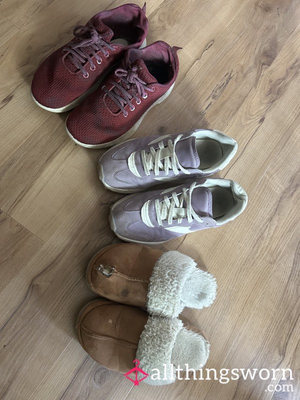 3 Pairs Of Old Shoes