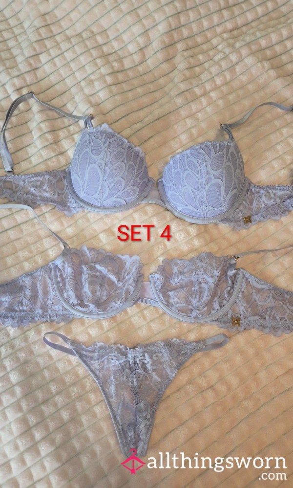 3 Piece Bra And Panty Sets