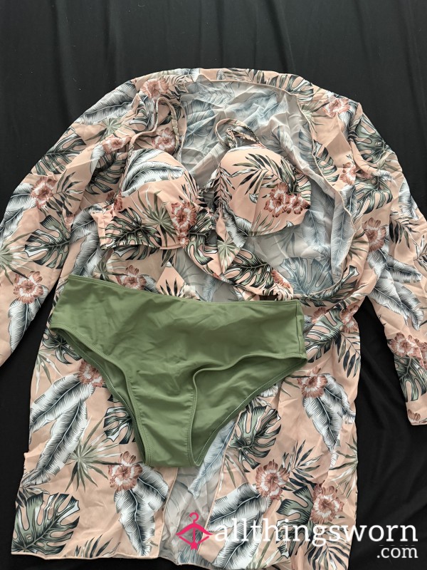 3 Piece Pink Flower