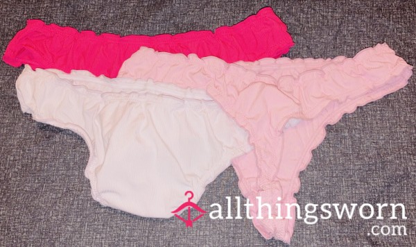 3 Pink Thongs 🎀