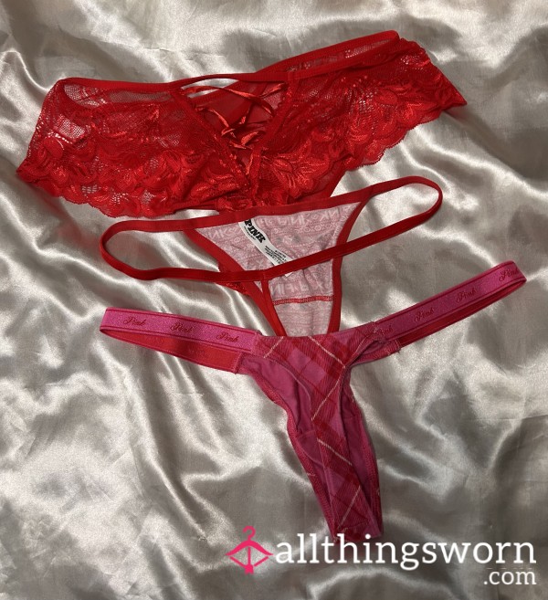 3 Sets Of Used Dirty Wet Panties