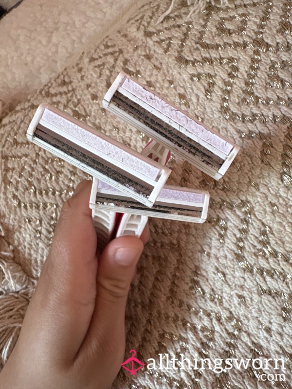 3 Used Razors-pu**y, Legs & Armpits