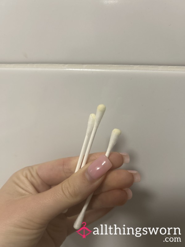 3 Used Waxy Earbuds