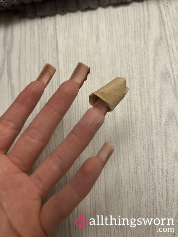 🩹☝🏼 3 X Juicy Wet Finger Plasters ☝🏼🩹 Soaked And Sealed 💧