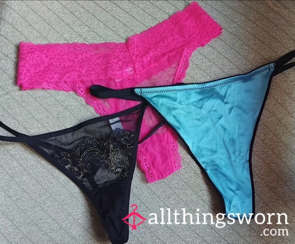 3 X Pantie Deal 💥 Silky Satin/Lace/Mesh
