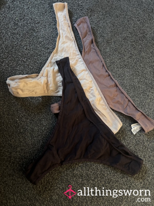 3 X Worn Thongs