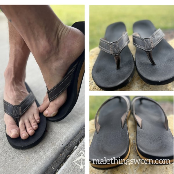 3 Year Old Broken In Flip Flops