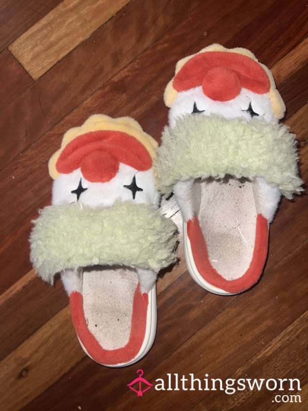 30 Days Of Worship — Goddess Solene’s Daily Worn Clown Slippers