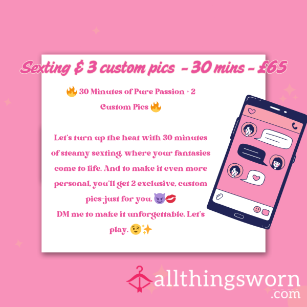 30-Min S**ting + 3 Custom Pics – Addicted To Me Package