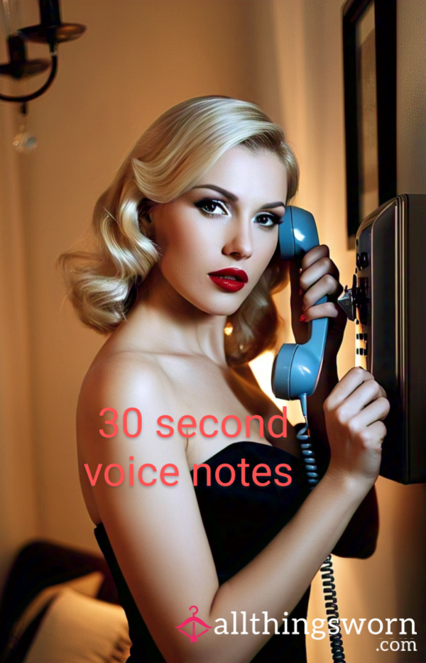 30 Second Voice Note 💋