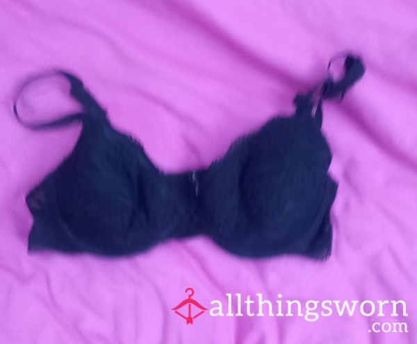 32b Pretty Black Bra 24hour Wear P+p
