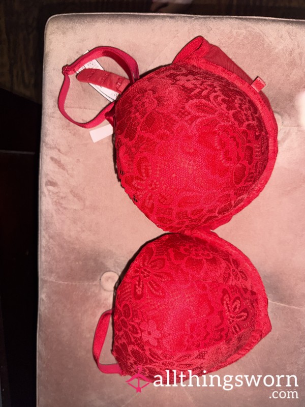 😈 34DD RED 🔥🔥 Hot 🔥🔥 Underwire Bra Victoria’s Secret 😈