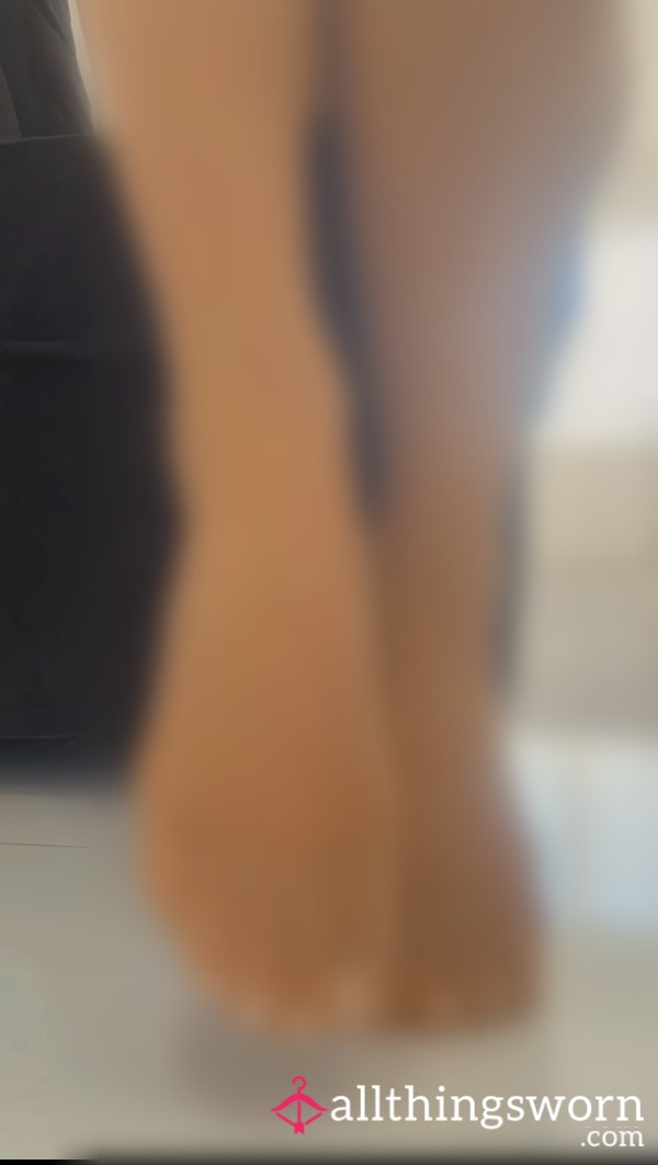 10 Denier Tan Nylon Feet Ignore 4 Mins
