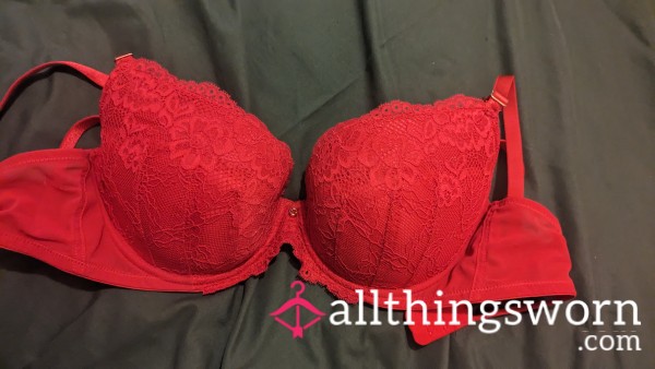 36 D Red S**y Bra