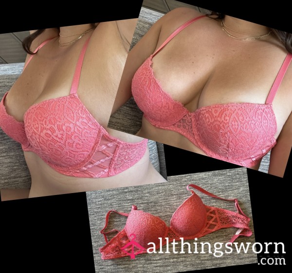 38C Pink Lace Bra