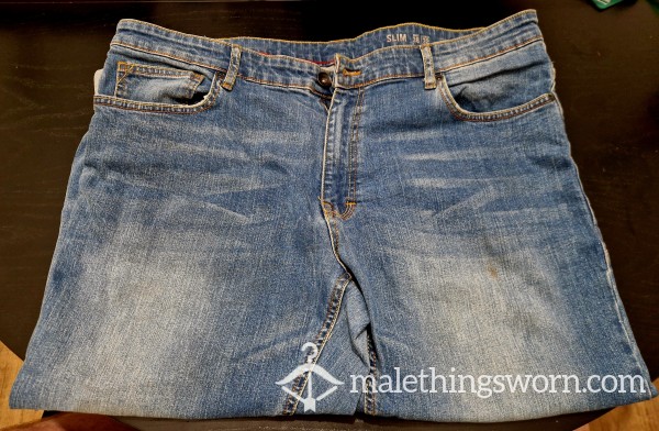 38R Dark Blue Denim Jeans