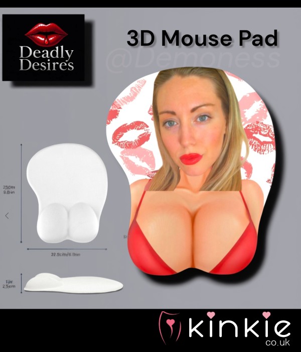 3D Demoness Mouse Pad -Titty Wrist Rest 💋