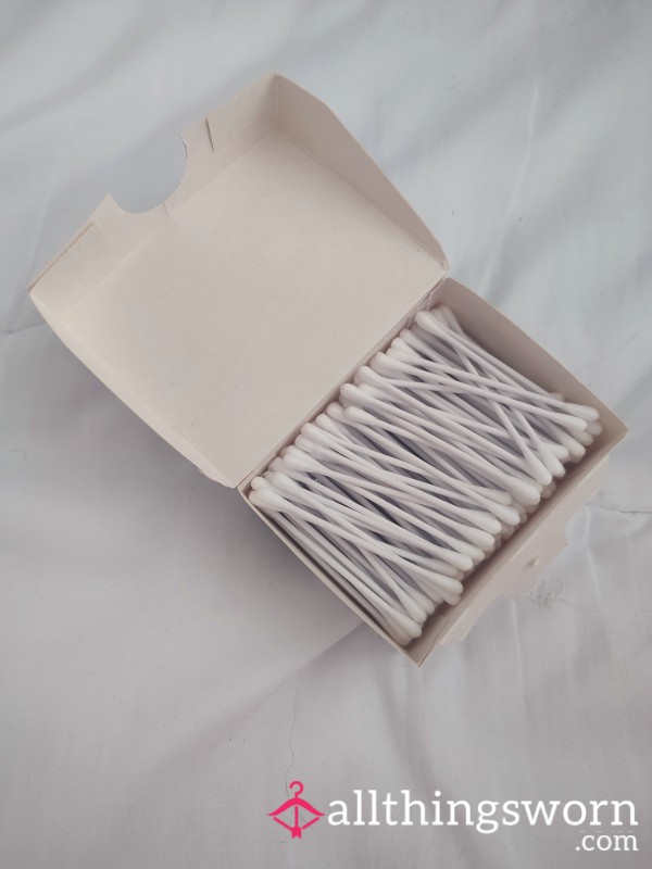 3x Used Cotton Buds – Earwax & Disrespect