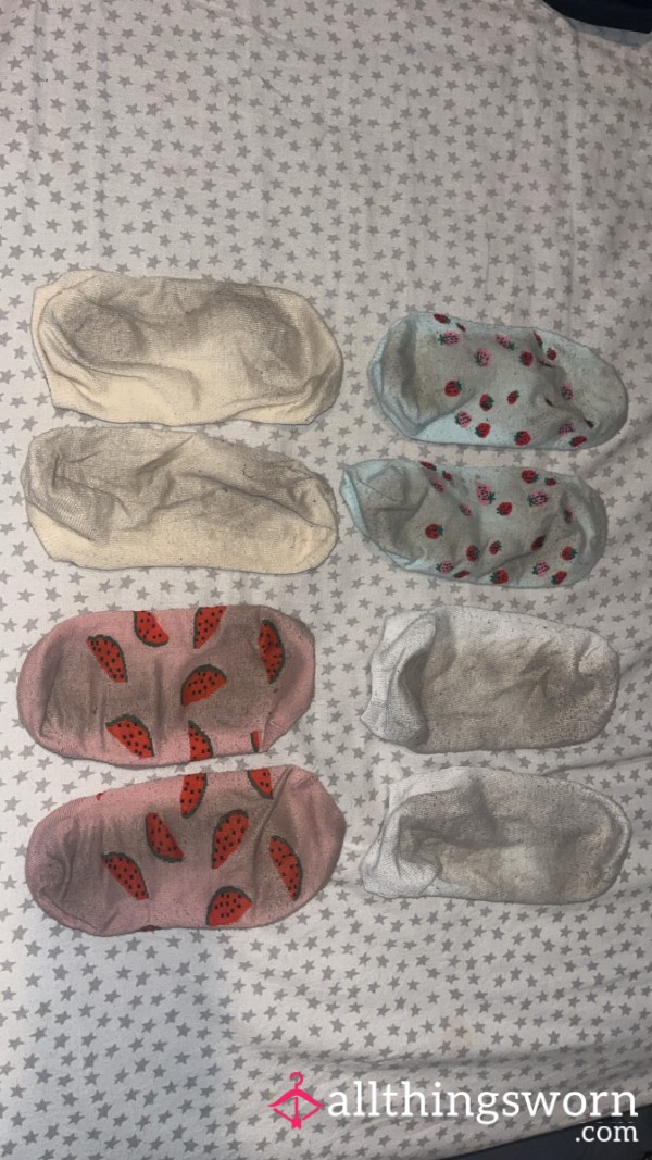 4 Day Worn Smelly Ankle Socks