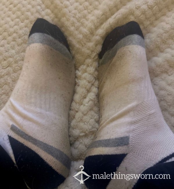 🤢 6 Day Worn White Ankle Socks - The Smelliest Sock On MTW! 🤮 - £25 - FREE Postage! 📮