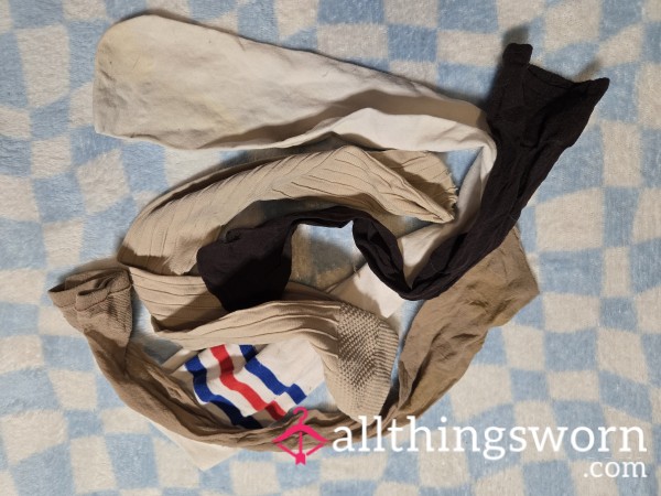 4 Mis Match Stockings Lot