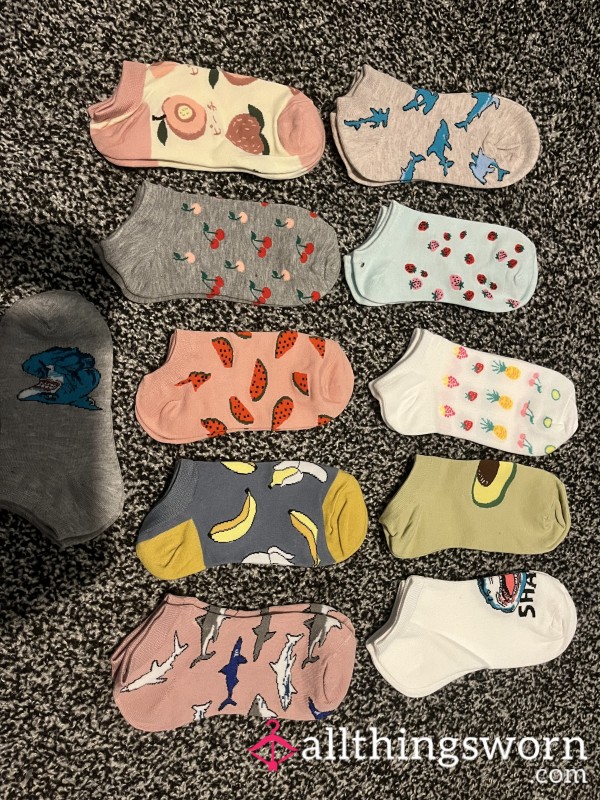 4 Or 7 Day Worn Ankle Socks