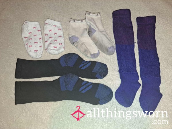 4 Pair A**orted Goth Socks - Bundle