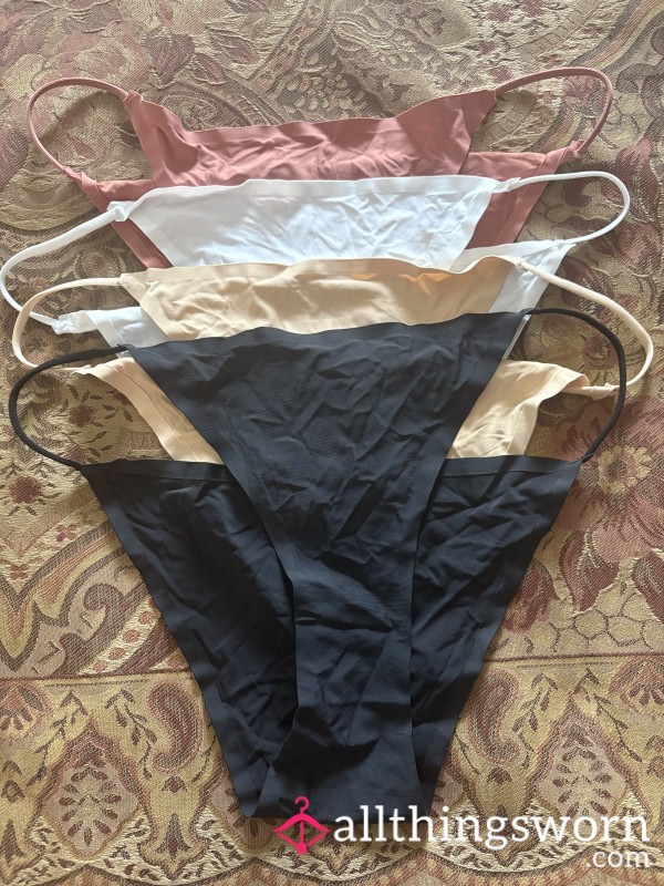 4 Pairs Of Hamper Panties With Workout And Masterbation Add-on
