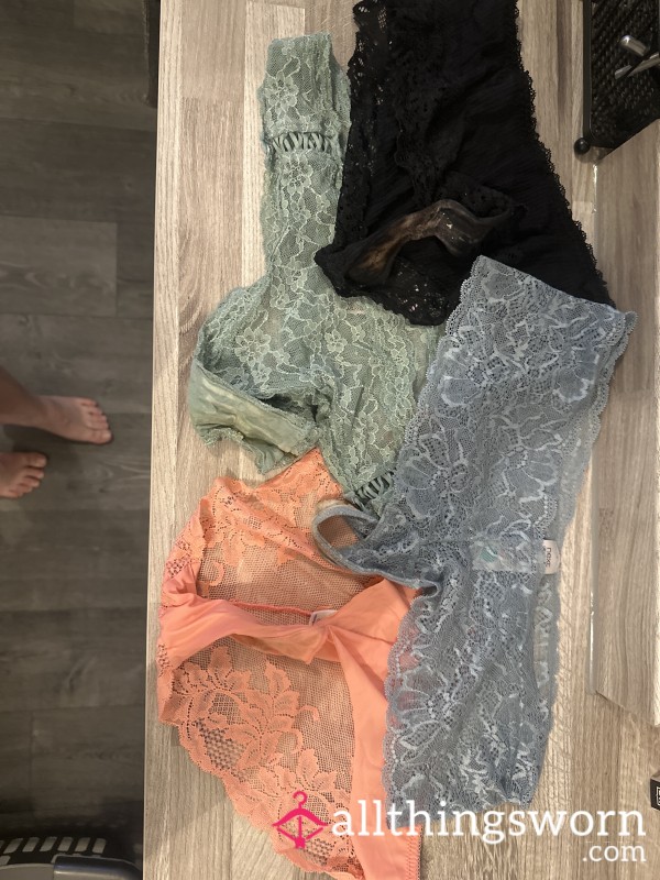 4 Pairs Crusty Disney Worn Panties