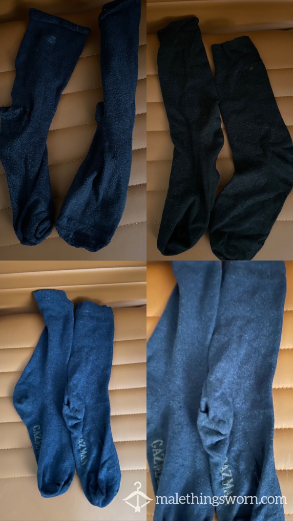 4 Pairs Of Well Worn Long Socks