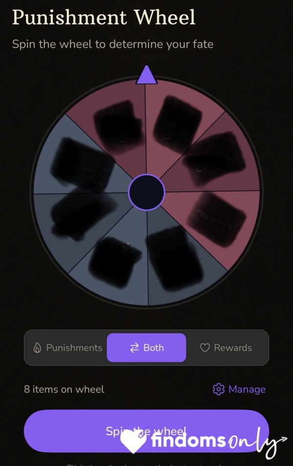 4 Punishments, 4 Rewards… Try Your Luck Now 🖤