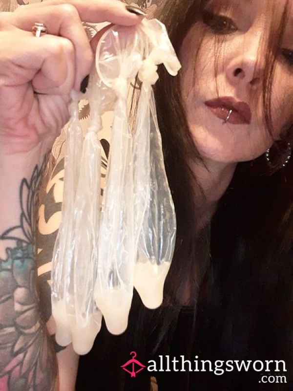 *READY TO SHIP* 4 Used Alpha Condoms - Cuck Treats