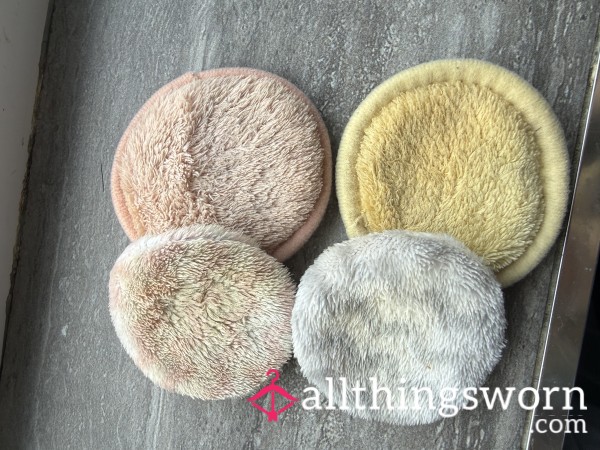 4 Used Dirty Face Pads