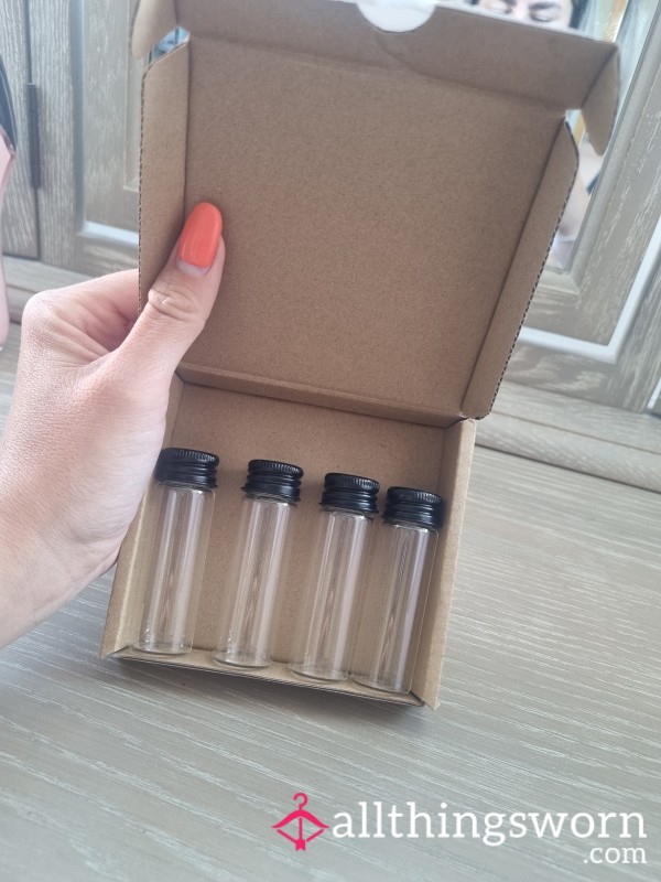 4 Vials Filled With Whatever You'd Like