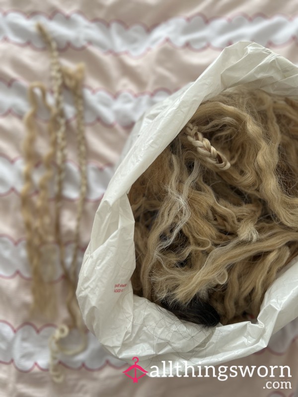 4 Weeks Worn - Used Braids - Beautifully Worn Blonde/Caramel Braids