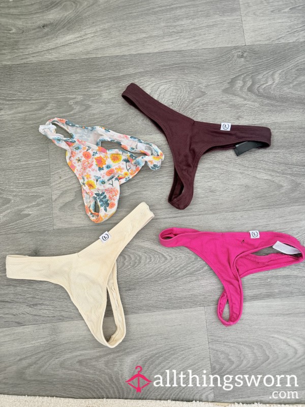 4 Worn Thongs