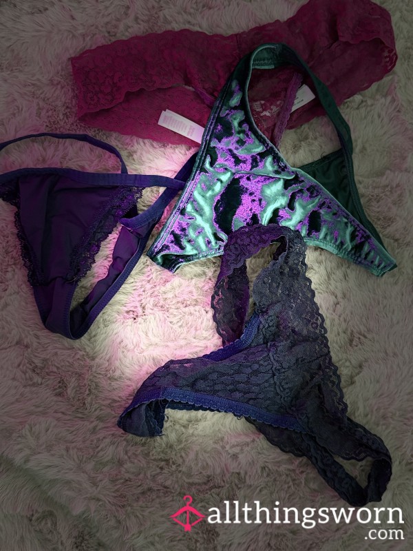 4 Worn Thongs Extra Combo