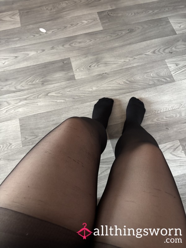 40 Denier Used Black Smelly Tights