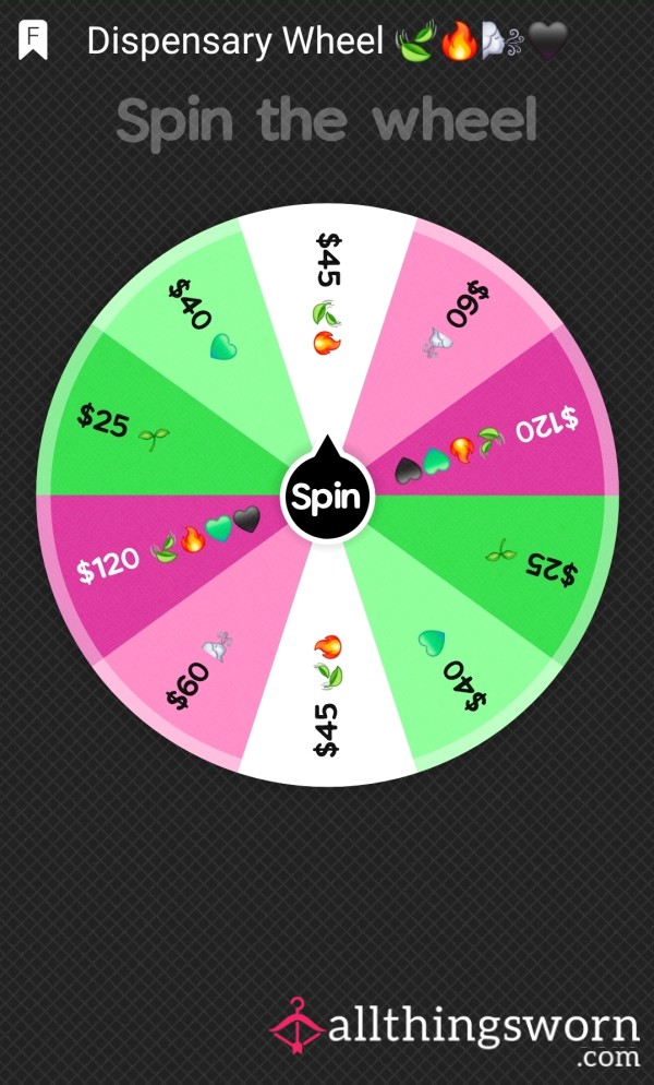 Dispo Send Wheel 🖤🍃🔥