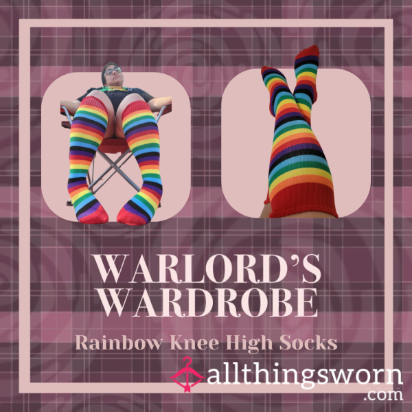 Warlord's Wardrobe: Pride Knee-High Sockies🏳‍🌈