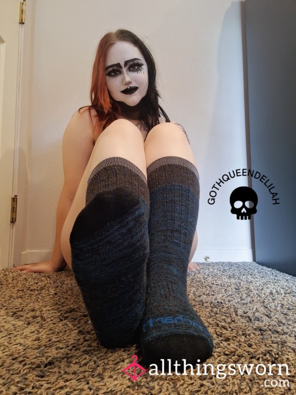 48 Hour Dark Blue And Black Work Socks