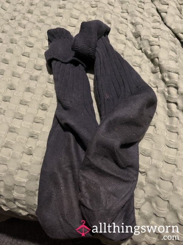 48 Hour Wear Grey Long Socks