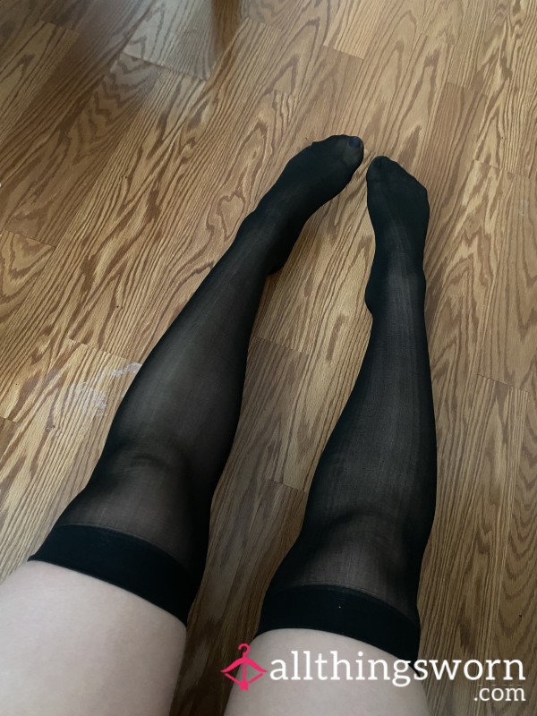 48 Hour Wear Stockings Black Or Tan