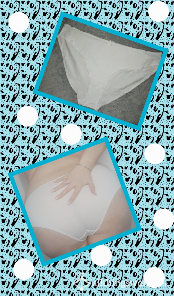 48 Hour Wear White Cotton Full Back Panties 🤍❤️🤍