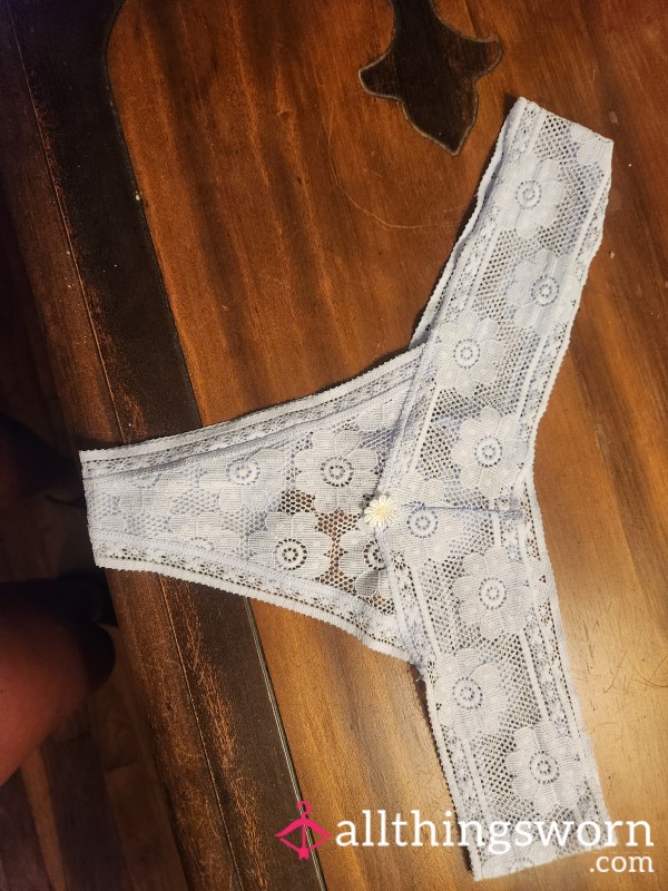 💙48 Hour Worn Light Blue VS Thong 💙Normally A $40 Value💙