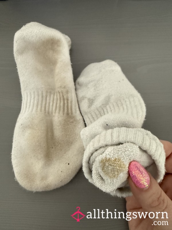 48 Hour Worn Nike Ankle Socks, Blisters From Hiking! 🥾