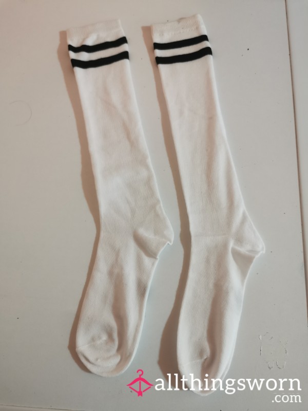 48 Hours Will Be Worn!! Knee High Socks – Sweaty & Addictive