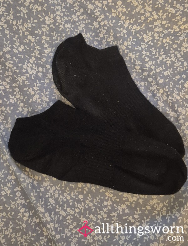 48 HR Wear Black Ankle Socks